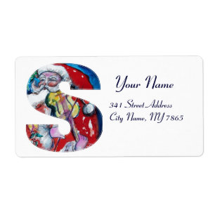 JULAFTON S BREV /JULTOMTEN MED VIOLIN MONOGRAM FRAKTSEDEL