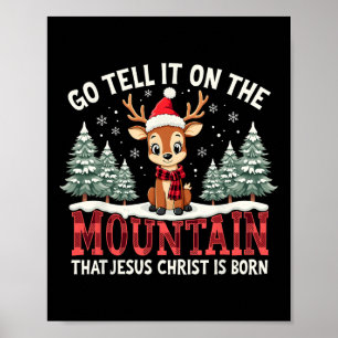 Julafton, säg det på berget att Jesus Kristus Poster