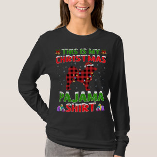 Julafton Santa det här är min Schipperke jul Pajam T Shirt