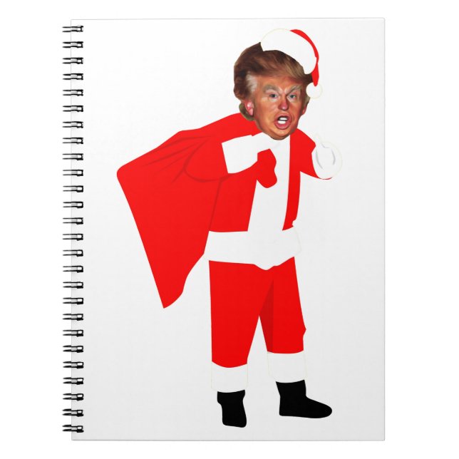 julafton Santa donald-trump Anteckningsbok (Framsidan)