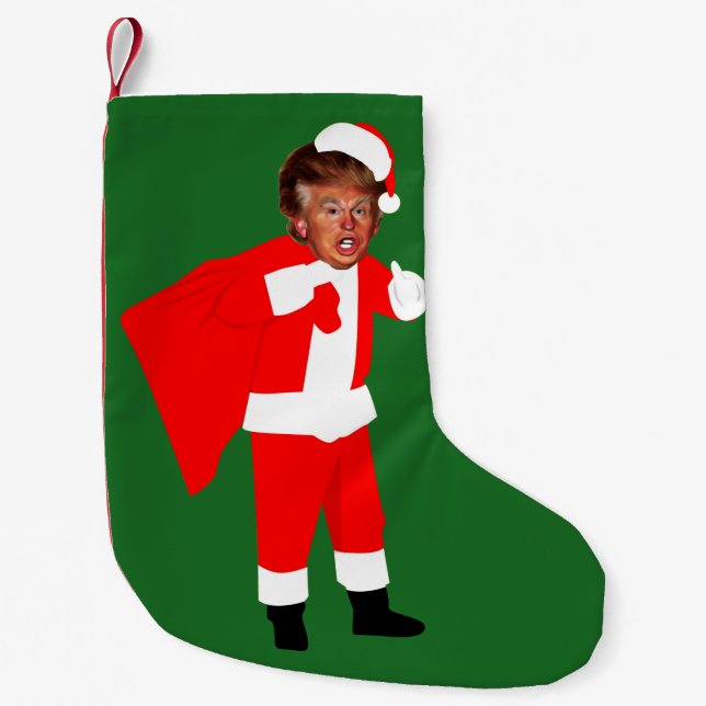 julafton Santa donald-trump Liten Julstrumpa (Framsidan)