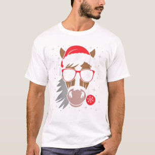 Julafton Santa Hat Equestrian Christm T Shirt