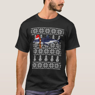 Julafton Santa Hat Shortfin Mako Shark God jul T Shirt