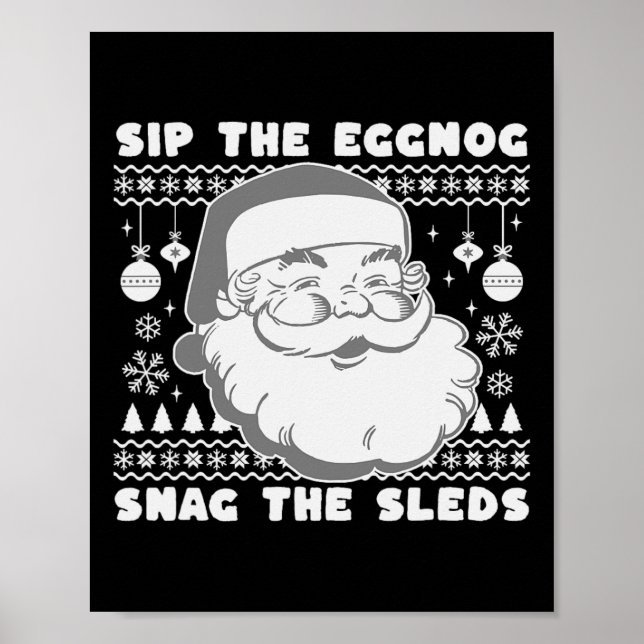 Julafton Santa Poster (Framsidan)