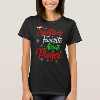 Julafton Santa S Favorite Airsoft Player jul T Shirt