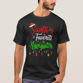 Julafton Santa S Favorite Navigator jul T Shirt