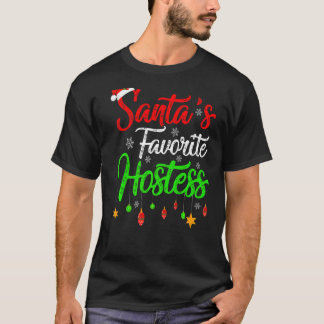 Julafton Santa S Favorite Värdinna jul T Shirt
