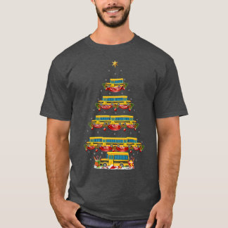 Julafton Santa School Buss Chri i Buss T Shirt