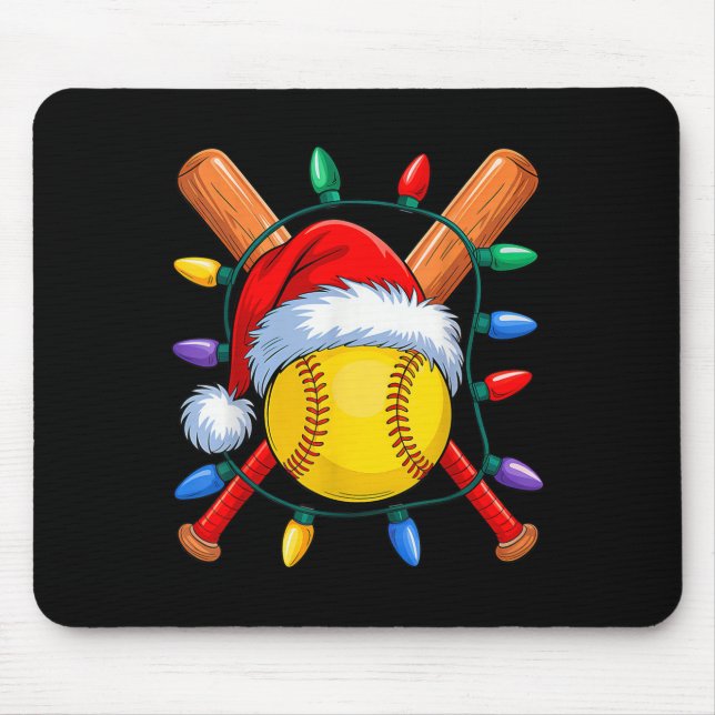 Julafton Santa Softball Santa Srts Hat Manar Women Musmatta (Framsidan)