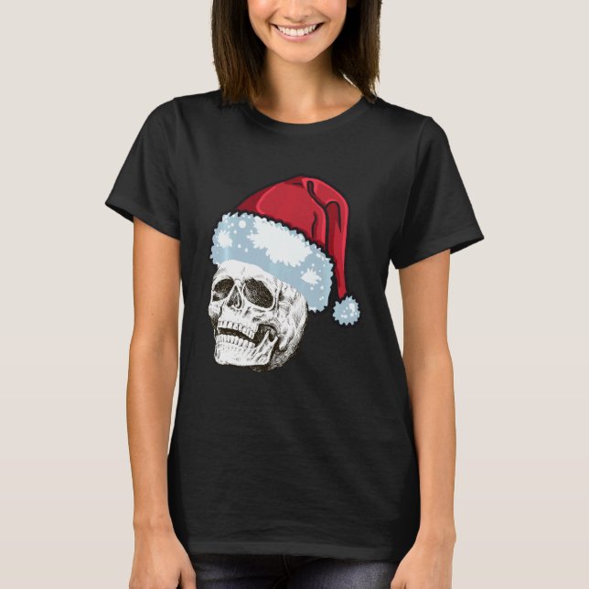 Julafton Skull med Sten'n Roll T Shirt (Framsida)