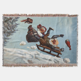 Julafton Sleigh Ride Wilhelm Larsen Filt