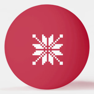 Julafton Snowflake jul Mönster Ping-Pong Ball Pingisboll