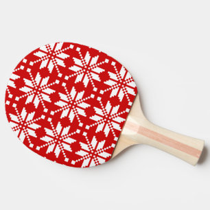 Julafton Snowflake jul Mönster Pingisracket