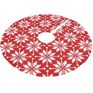 Julafton Snowflake-julen Mönster Julgransmatta Borstad Polyester