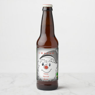 Julafton Speciell Brew Ölflaska Etikett
