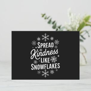Julafton Spread Kindness som Snöflingor jul Julkort