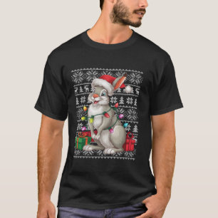 Julafton Sweater Stil Ugly Santa Hat Arktis Hare C T Shirt