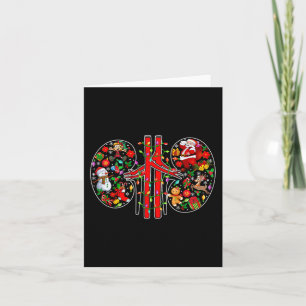 Julafton Symbols Santa Elf Kidneys Shape Dialysis Kort
