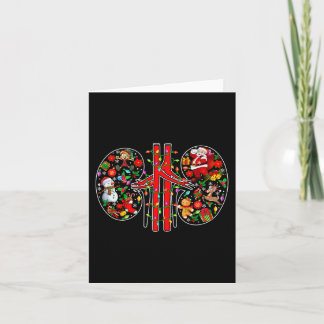 Julafton Symbols Santa Elf Kidneys Shape Dialysis Kort