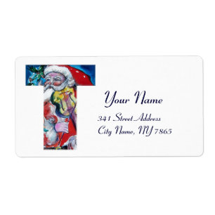 JULAFTON T BREV /JULTOMTEN MED VIOLIN MONOGRAM FRAKTSEDEL