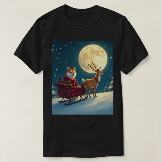 Julafton T-shirt Shiba Inu Doge (Design framsida)