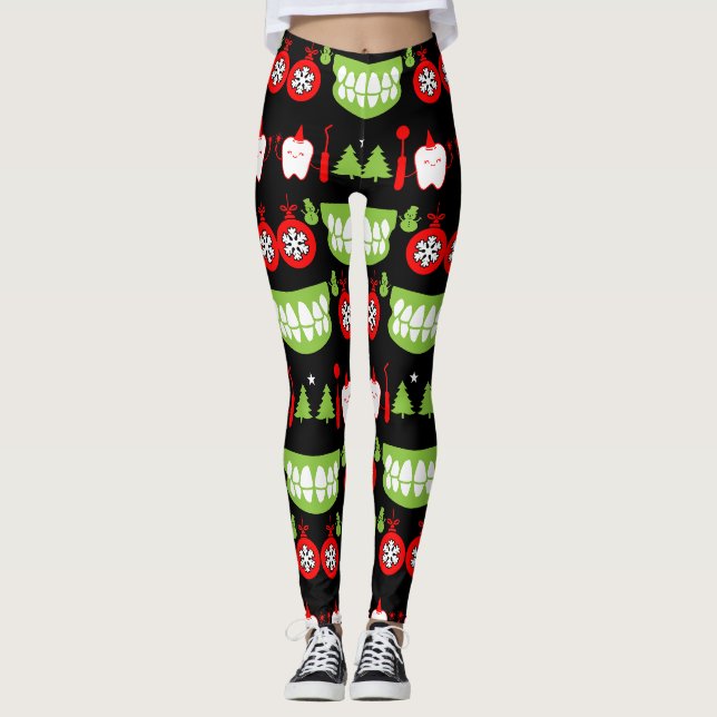 Julafton tandläkargåvor leggings (Framsida)
