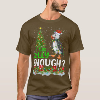 Julafton Träd är det här tomten Puffin Bird C. T Shirt