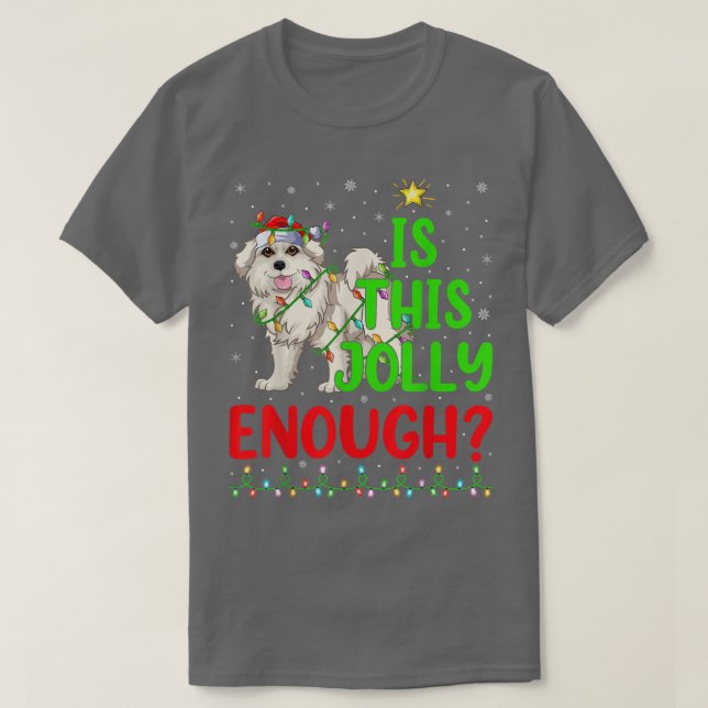 Julafton Träd är detta Underbara Pyrenéerna Chri,  T Shirt (Design framsida)