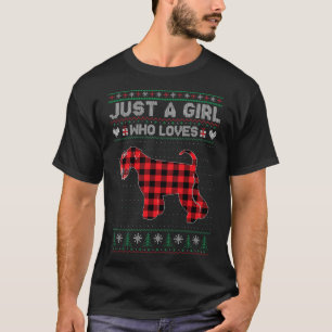 Julafton Träd Bara en flicka som Kärlek Schnauzer  T Shirt