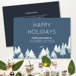 Julafton Träd Corporate Logotyp Helgdag Card Inbjudningar