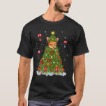 Julafton Träd Dekoration Ljus Santa Coyote Christm T Shirt<br><div class="desc">Julafton Träd Dekoration Ljus Santa Coyote jul</div>