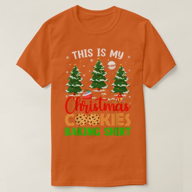 Julafton Träd det här är min julkaka som gör Shirt T (Design framsida)