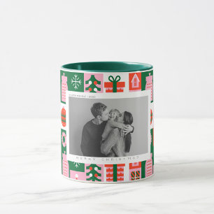Julafton Träd Färgad Noel-jul Mugg