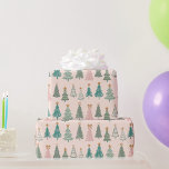 Julafton Träd Färgad Noel-jul Presentpapper<br><div class="desc">Julafton Färgad Noel Julafton Wrapping Papper Lakan</div>