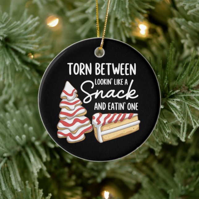 Julafton Träd kummelns havskräfta mellan Tittar so Julgransprydnad Keramik (Träd)