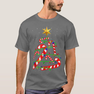 Julafton Träd Light Candy cane T Shirt