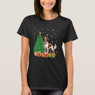 Julafton Träd Lighting Santa Hat Brittany Spain Hu T Shirt