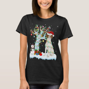 Julafton Träd Lighting Santa Hat Brittany Spain Hu T Shirt