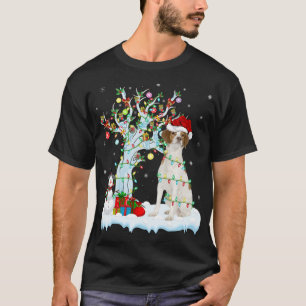 Julafton Träd Lighting Santa Hat Brittany Spain Hu T Shirt