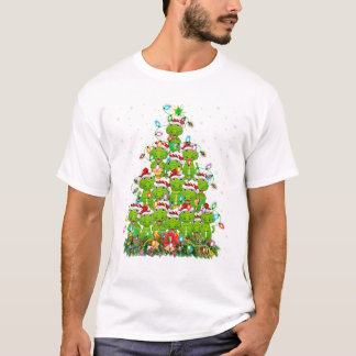 Julafton Träd Lighting Santa T Shirt