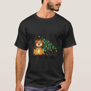 Julafton Träd Ljus Det är inte mitt fel Lejon jul T Shirt