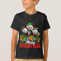 Julafton Träd Ljus jul Pajama Panda Bear Anima