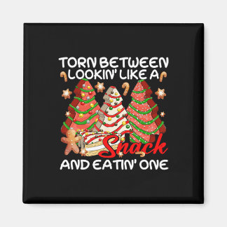 Julafton Träd mellan kök och säck Magnet