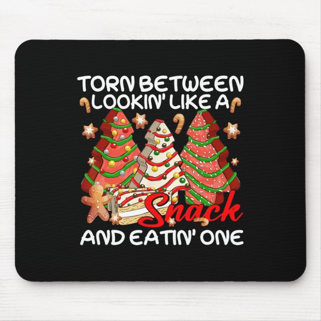 Julafton Träd mellan kök och säck Musmatta (Framsidan)