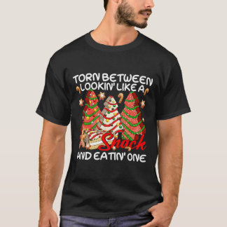 Julafton Träd mellan kök och säck T Shirt