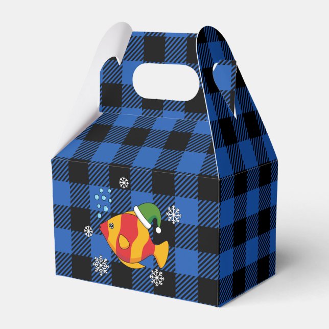 Julafton Tropiska fiskens Tecknad på Blue Buffalo  Presentaskar (Framsidan Sidan)