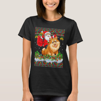 Julafton Ugly Santa Riding Pommern T Shirt