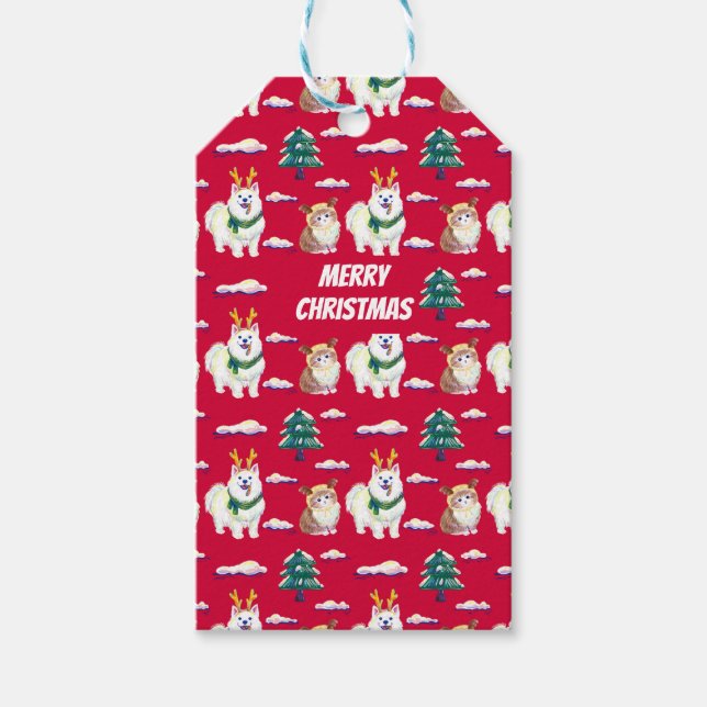 Julafton vänner presentetikett (Framsidan)