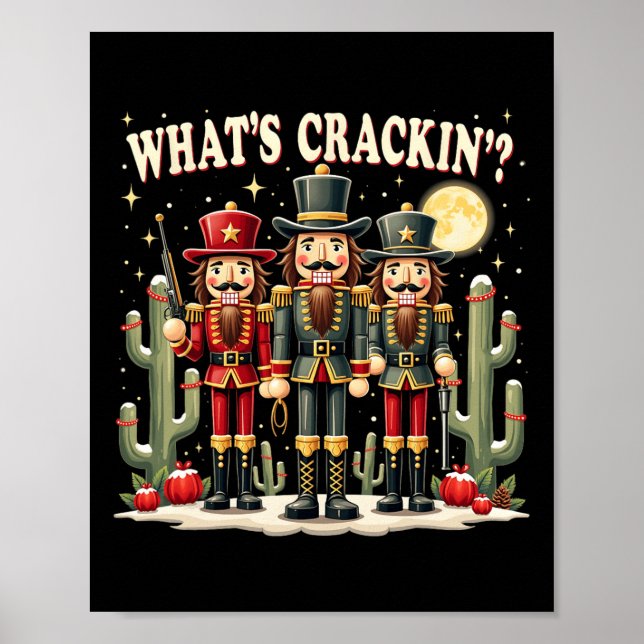 Julafton Western Nutcracker Vad är krackin jul? Poster (Framsidan)