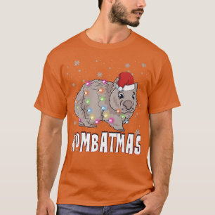 Julafton Wombatmas Vild Djurjul Ljus Wombat T Shirt